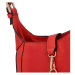 Elegantní dámská kožená kabelka přes rameno Rebeka, červená