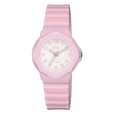 Dívčí vodotěsné hodinky růžové Q&Q V07A-007VY