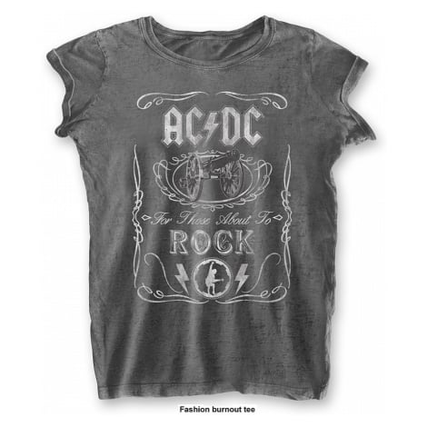 AC/DC tričko, Cannon Swig Burn Out, dámské RockOff