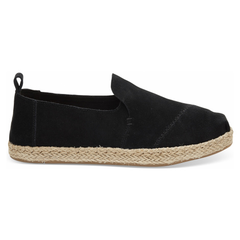 DECONSTRUCTED ALPARGATA-Black Suede