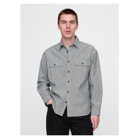 GAP Džínová oversize košile - Pánské