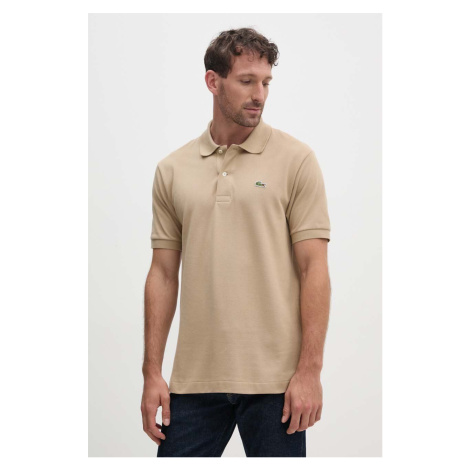 Bavlněné polo tričko Lacoste Koszulka Lacoste Polo Classic Fit L1212 02S hnědá barva