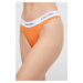 Tanga Calvin Klein Underwear oranžová barva