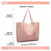 Růžová dámská elegantní kabelka pro formáty A4 Aara Lulu Bags