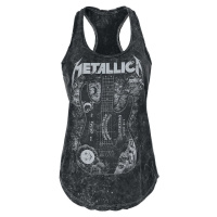 Metallica Ouija Guitar Dámský top černá