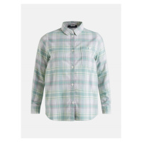 Košile peak performance w cotton flannel shirt zelená
