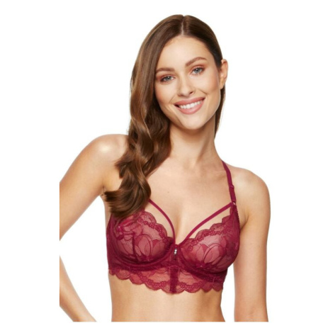 Krajková soft podprsenka Charlize B2 vínová Gorteks