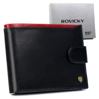 Klasická pánská kožená peněženka s RFID zapínáním