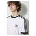 Bavlněné tričko adidas Originals Adicolor Classics 3-Stripes Tee bílá barva, IA4846