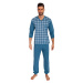 Pánské pyžamo Foltýn modré (FPD3)