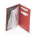 Kožená peněženka na doklady DELAMI, červená