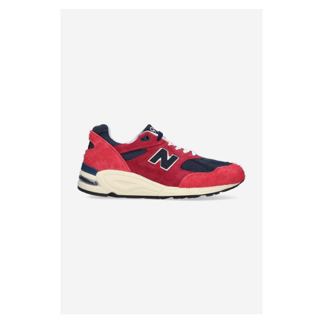 Sneakers boty New Balance M990AD2 červená barva, M990AD2-AD2