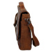 Greenwood Pánská kožená taška přes rameno Goro hnědá melír
