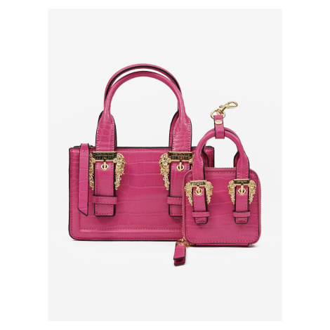 Tmavě růžová dámská kabelka s pouzdrem Versace Jeans Couture - Dámské