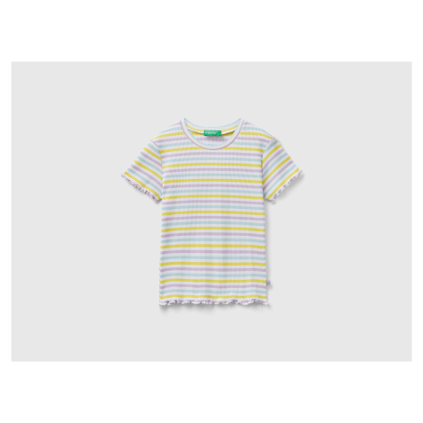 Benetton, Striped Stretch Cotton T-shirt United Colors of Benetton