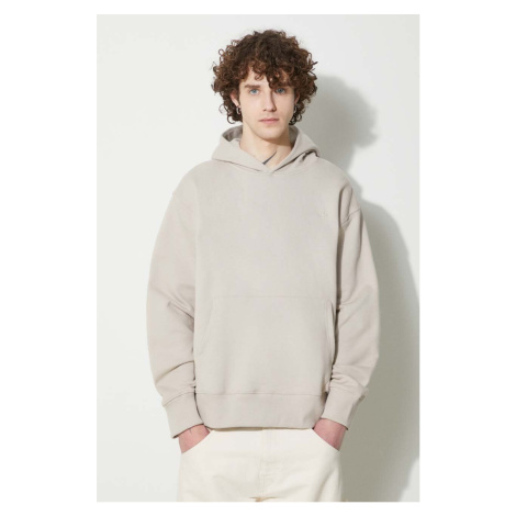 Bavlněná mikina adidas Originals Adicolor Contempo French Terry Hoodie pánská, béžová barva, s k