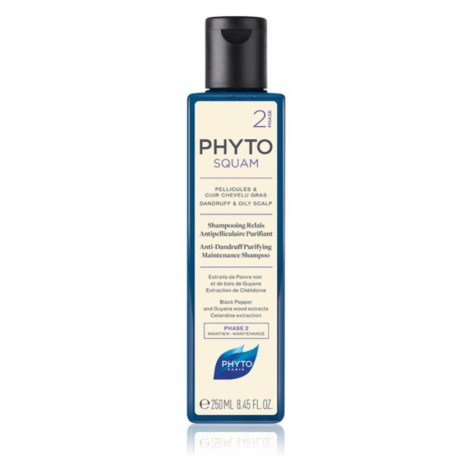Phyto Phytosquam Anti-Dandruff Purifying Shampoo hloubkově čisticí šampon pro mastnou pokožku hl