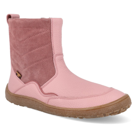 Barefoot kozačky Froddo - Tex Boots růžové