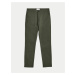 Tmavě zelené pánské chino kalhoty Marks & Spencer
