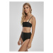 Ladies High Waist Bandeau Bikini - black