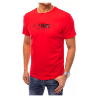 Červené pánské tričko Dstreet s potiskem