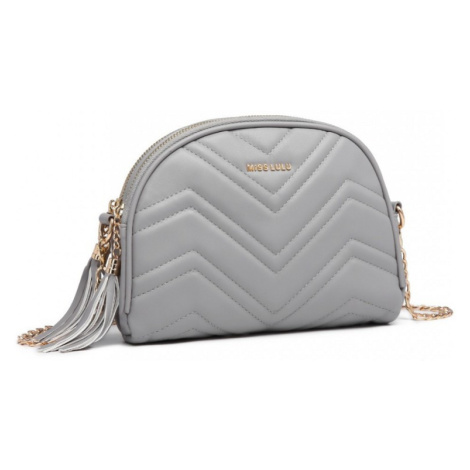 Konofactory Šedá kulatá crossbody kabelka "Moonlight"