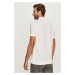 Bavlněné polo tričko Lacoste bílá barva, hladké