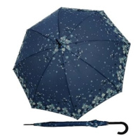 Derby Lang Hit AC Crystal - dámský holový vystřelovací deštník, modrá, geometrický / abstraktní