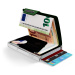 Zelená vzorovaná kožená peněženka Mondraghi Elegance