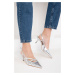 Soho Women's Silver Classic Heeled Shoes 18804