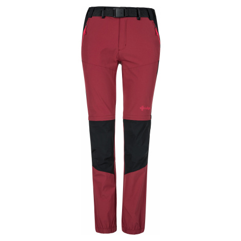 Dámské outdoorové kalhoty KILPI HOSIO-W tmavě červená