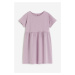 H & M - Šaty z bavlněného žerzeje - fialová