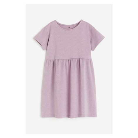 H & M - Šaty z bavlněného žerzeje - fialová H&M