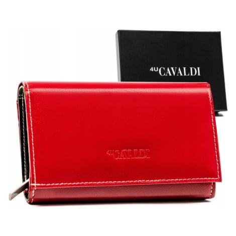 Dámská kožená peněženka Cavaldi RD-21-GCL červená