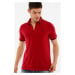 T8586 DEWBERRY MEN'S POLO NECK T-SHIRT-BURGUNDY