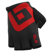 ALÉ Cyklistické rukavice krátkoprsté - AIR - černá/červená