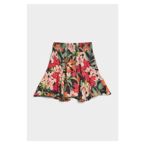 SUKNĚ GANT TROPICAL PRINT WOVEN SKIRT modrá