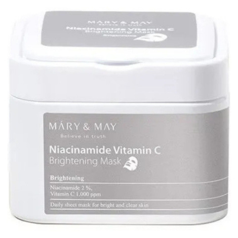 MARY&MAY - NIACINAMIDE VITAMIN C BRIGHTENING MASK - Rozjasňující pláténková maska s niacinamidem MARY & MAY