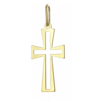 Zlatý přívěšek křížek PA1537F