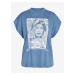 Modré dámské tričko Noisy May Hailey - Dámské
