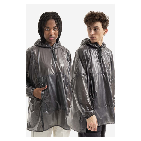 Nepromokavá bunda Rains Ultralight Anorak 18760 BLACK černá barva, přechodná, oversize