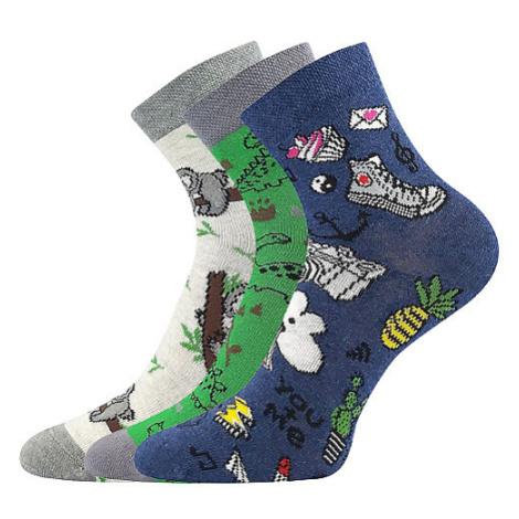 3PACK dětské ponožky Lonka vícebarevné