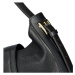 Nadčasová kožená kabelka do ruky Elegantico, černá