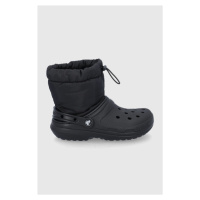 Sněhule Crocs Classic Lined Neo Puff Boot černá barva, 206630