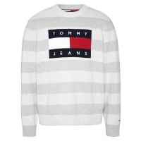 Tommy Jeans Sweater - TJM FLAG SWEATER grey