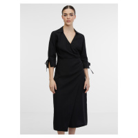Orsay Černé dámské zavinovací šaty - Dámské