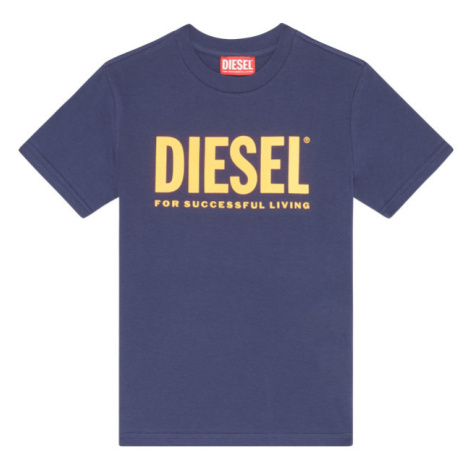 Tričko diesel tjustlogo t-shirt modrá
