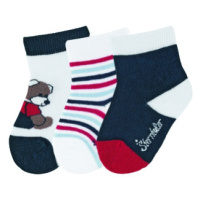 Sterntaler Dětské ponožky 3-pack bear marine