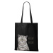 DOBRÝ TRIKO Bavlněná taška s potiskem Naštvaná kočka Barva: Černá