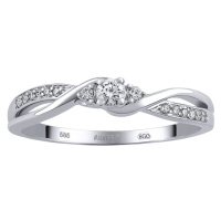 Diamantový prsten Ellen z bílého zlata